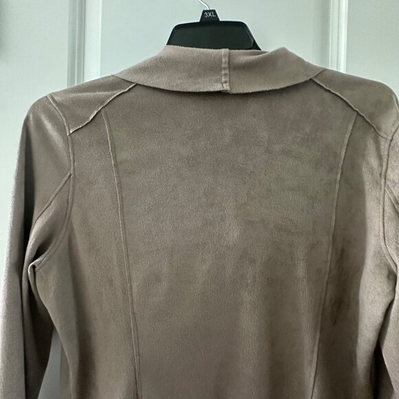 Blank NYC Asymmetrical Front Zip Suede-Like Jacket Large - Picture 7 of 11